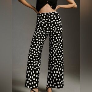 Maeve The Colette Cropped Wide-Leg Ponte Pants By Maeve, Black